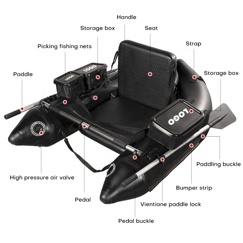 PVC Belly Boat Fishing Float T - Fishing Boat Inflatable ulasan dan harga
