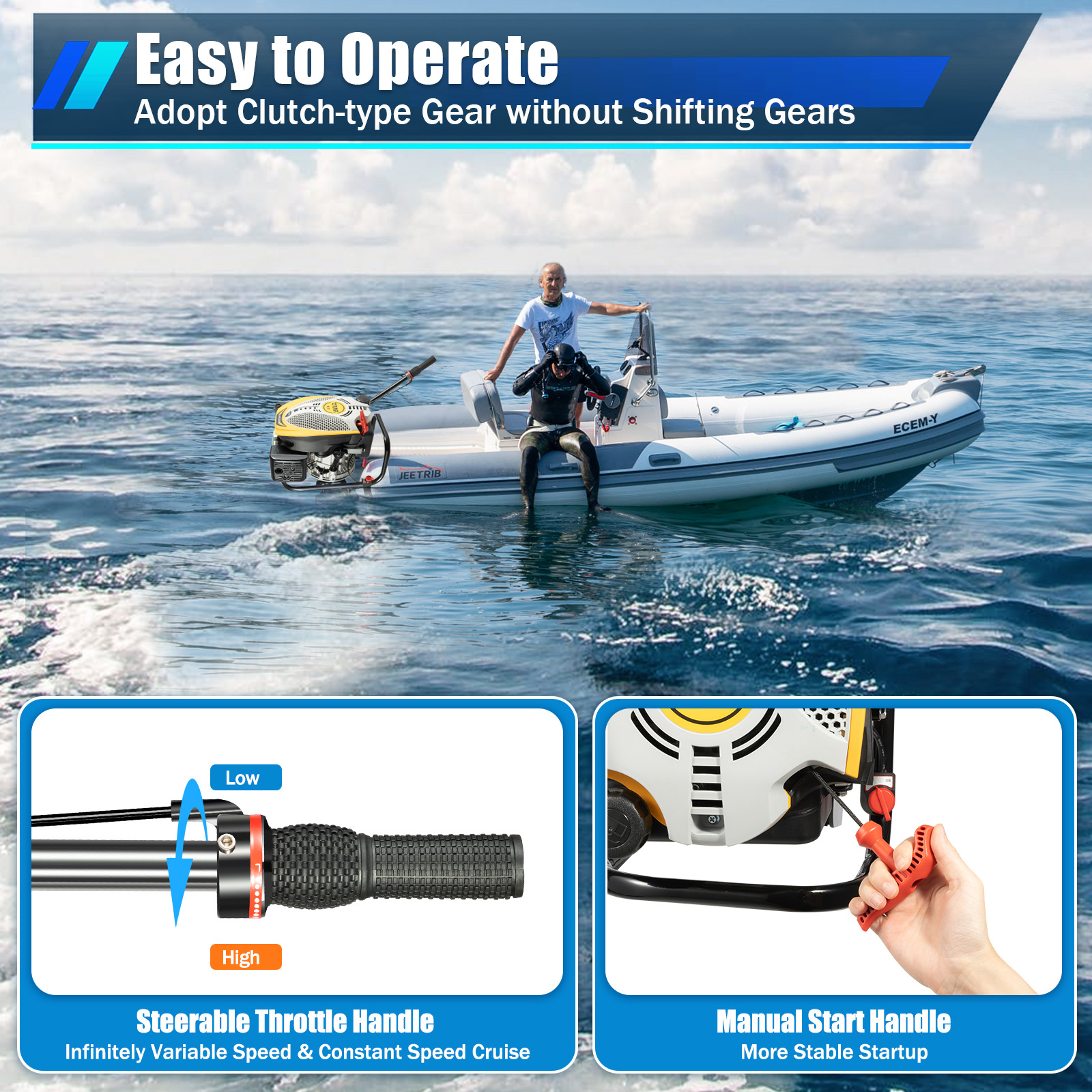 Outboard Motor Boat Engine, 4  - Fishing Boat Outboard Motor ulasan dan harga