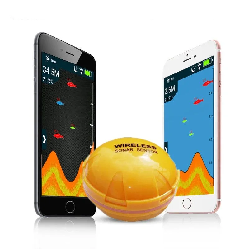Portable Wireless blue and too - Fishing Boat Depth Finder ulasan dan harga