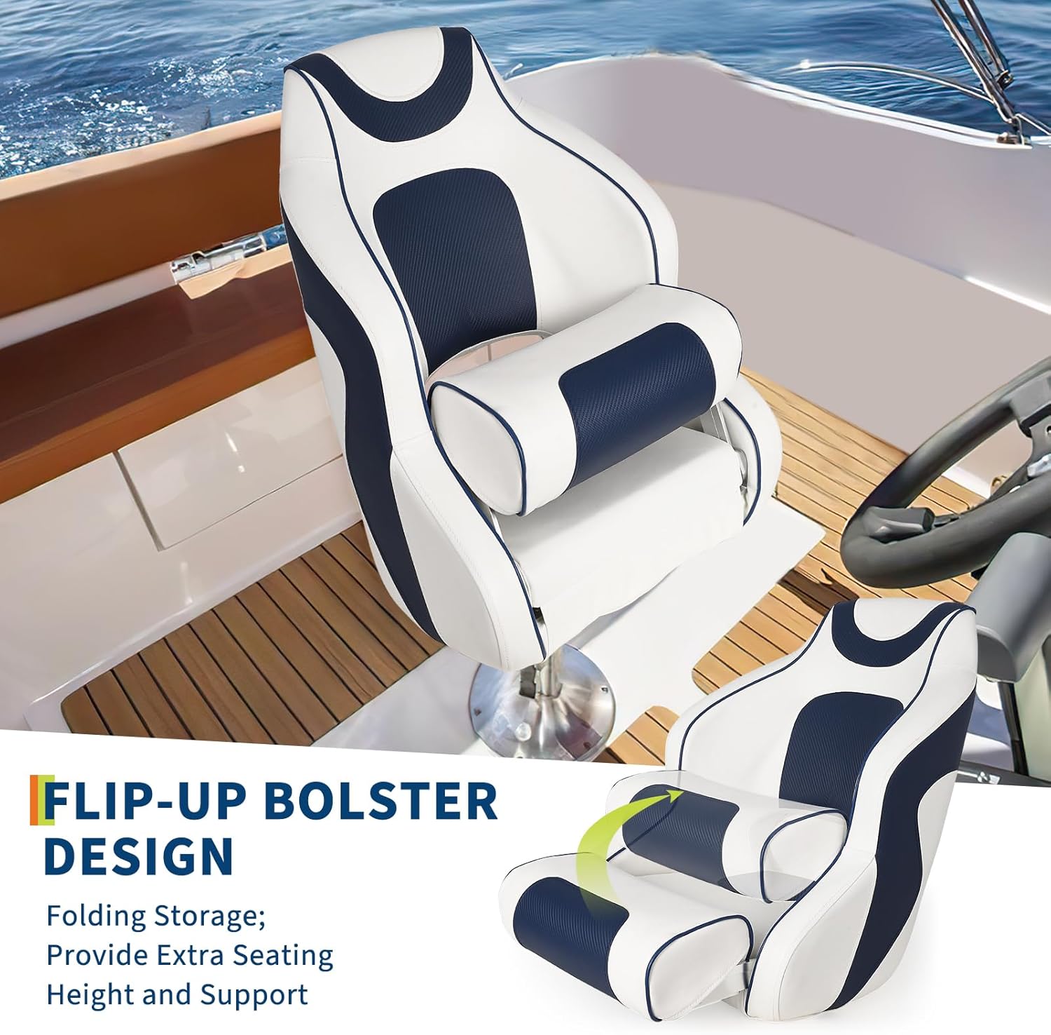High Back Boat Seat with Flip- - Fishing Boat Aluminum ulasan dan harga