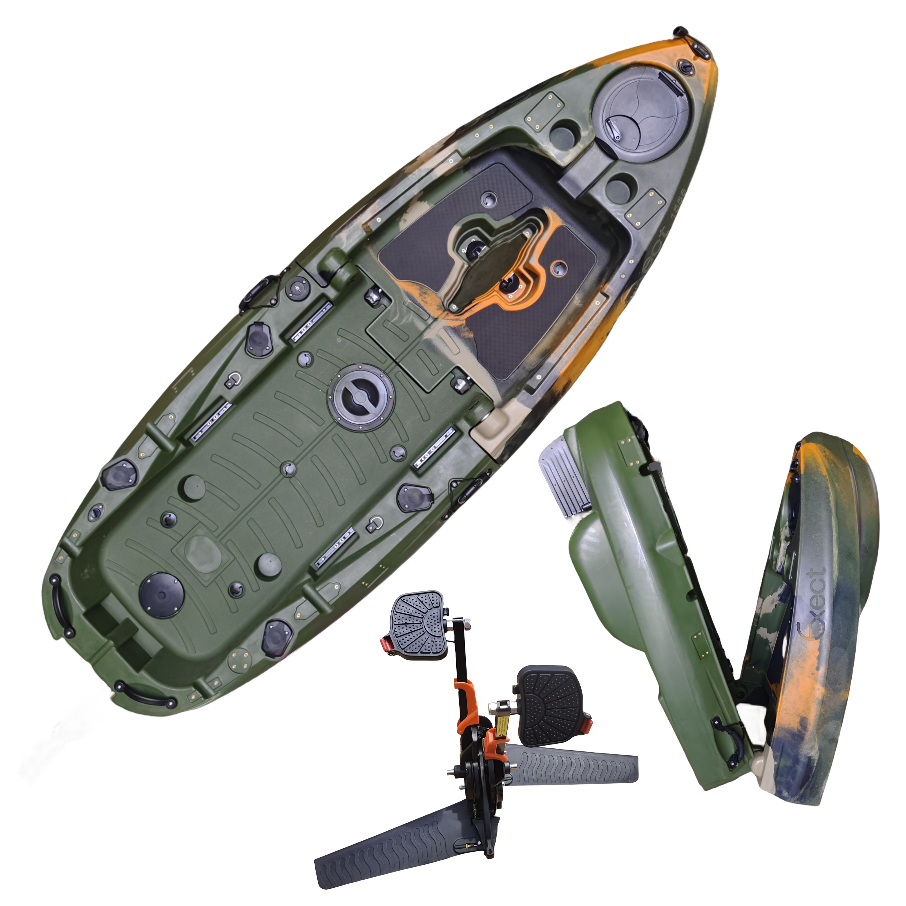 Plastic Kayak Pedal Kayak Fish - Fishing Boat Aluminum ulasan dan harga