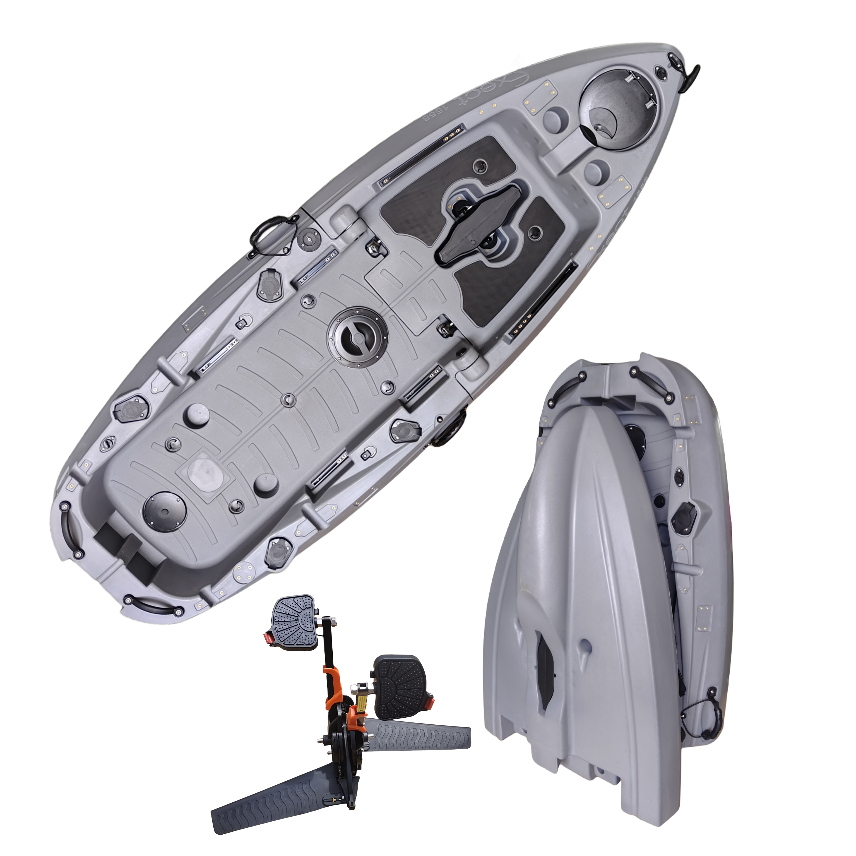 Plastic Kayak Pedal Kayak Fish - Fishing Boat Aluminum ulasan dan harga
