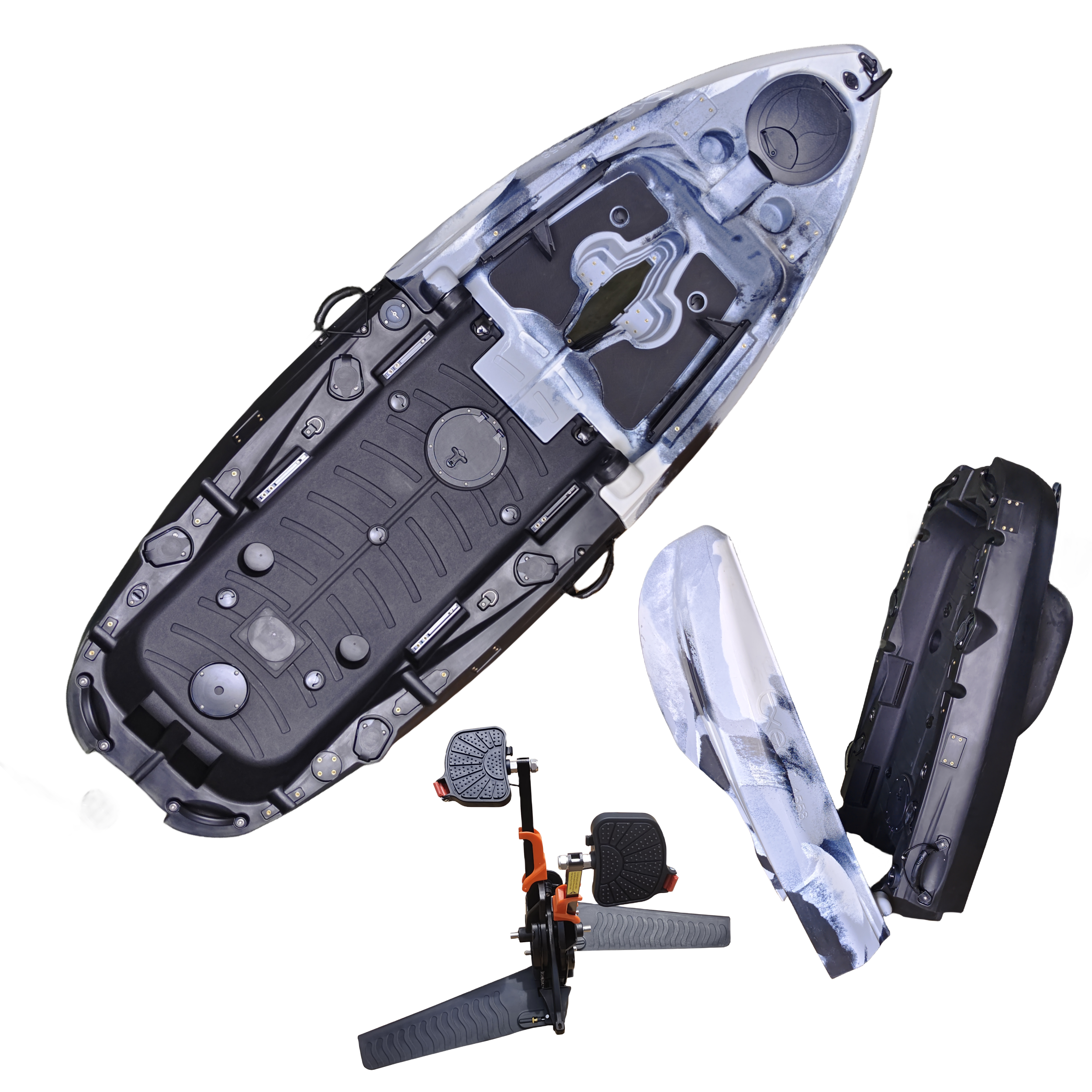 Plastic Kayak Pedal Kayak Fish - Fishing Boat Aluminum ulasan dan harga
