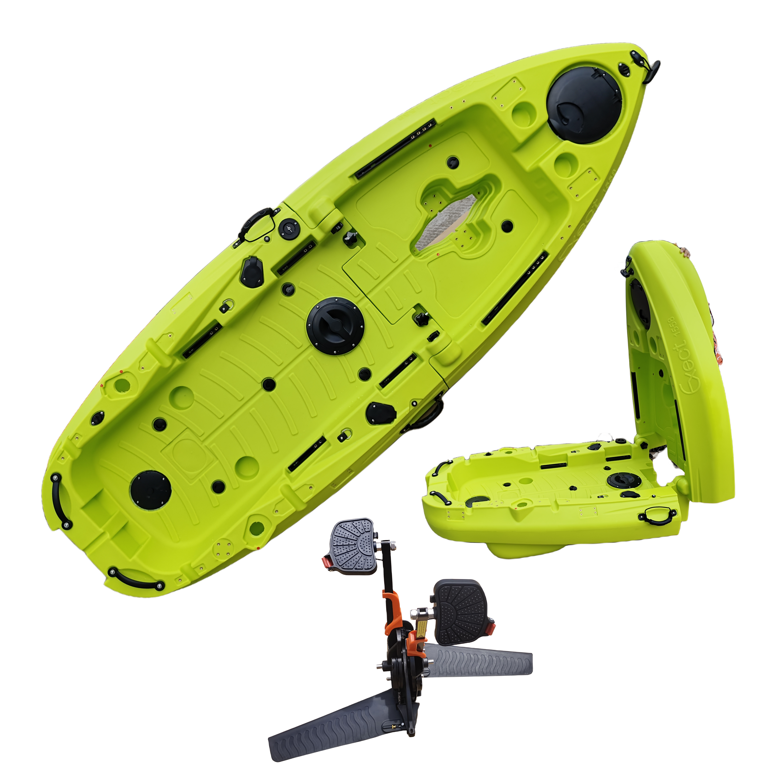 Plastic Kayak Pedal Kayak Fish - Fishing Boat Aluminum ulasan dan harga