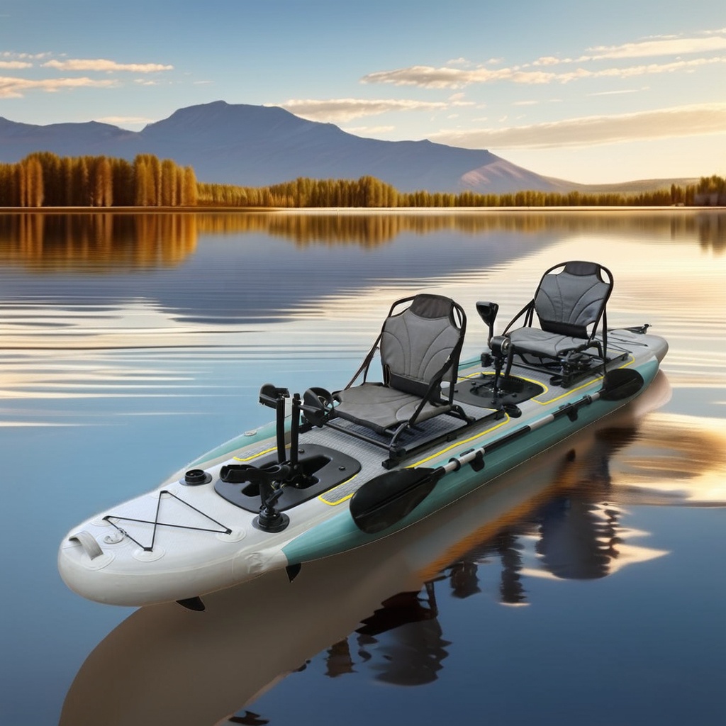14ft Inflatable Fishing Canoe  - Fishing Boat Seat ulasan dan harga