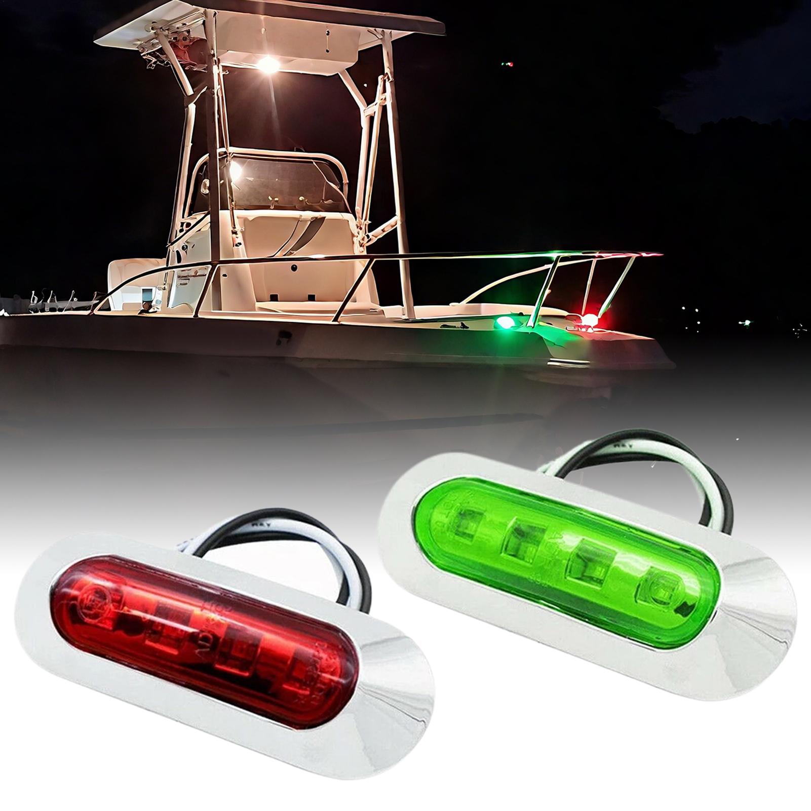 2Pc 12-24V LED Marine Navigati - Fishing Boat Navigation Light ulasan dan harga
