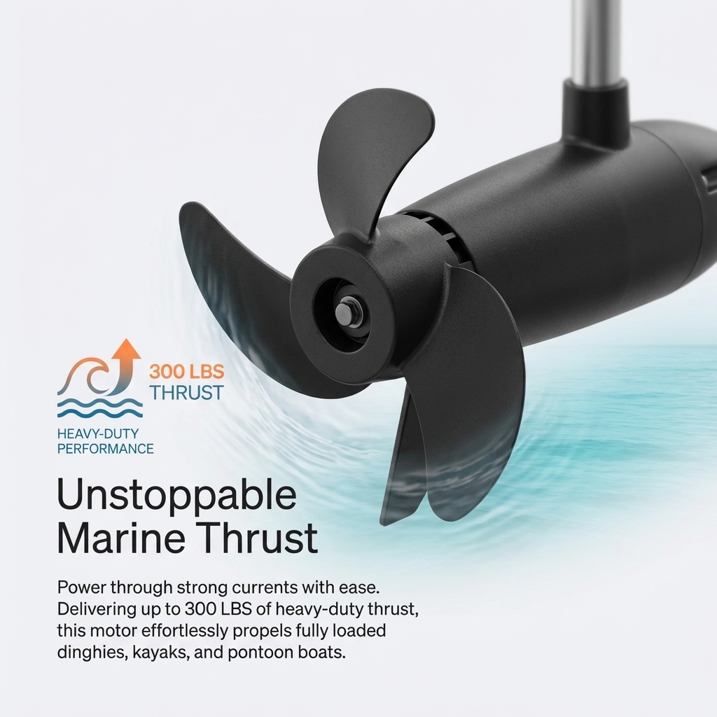 240LBS 300LBS High Thrust Brus - Fishing Boat Outboard Motor ulasan dan harga