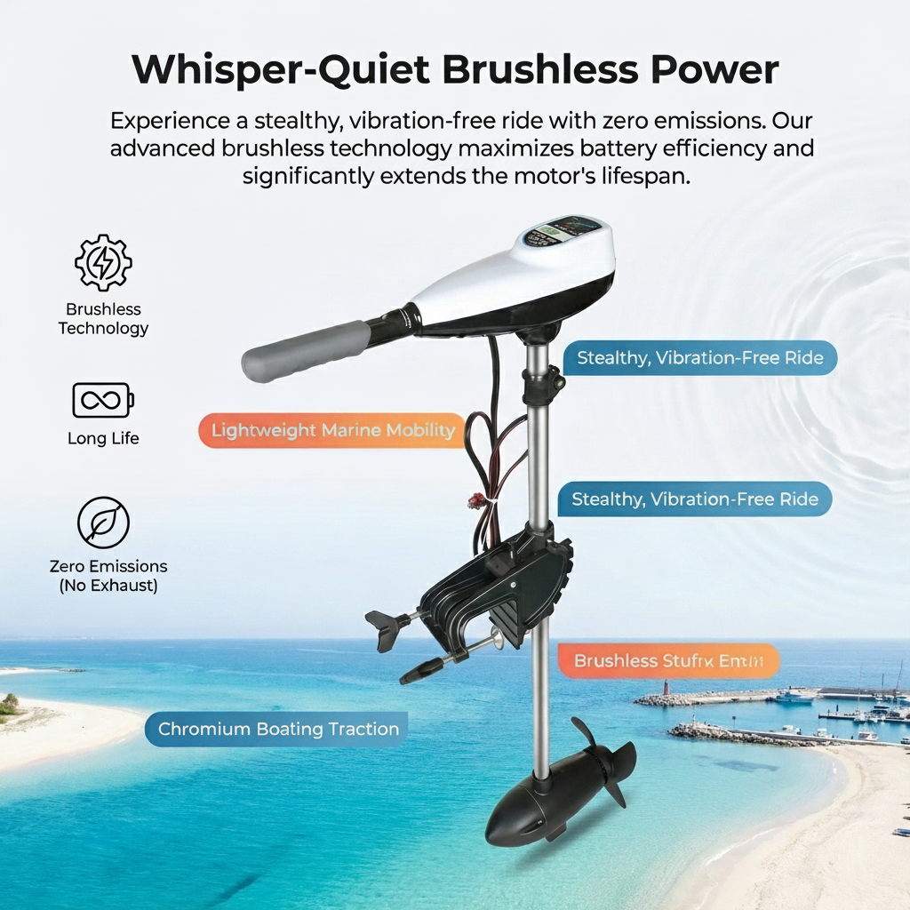 240LBS 300LBS High Thrust Brus - Fishing Boat Outboard Motor ulasan dan harga