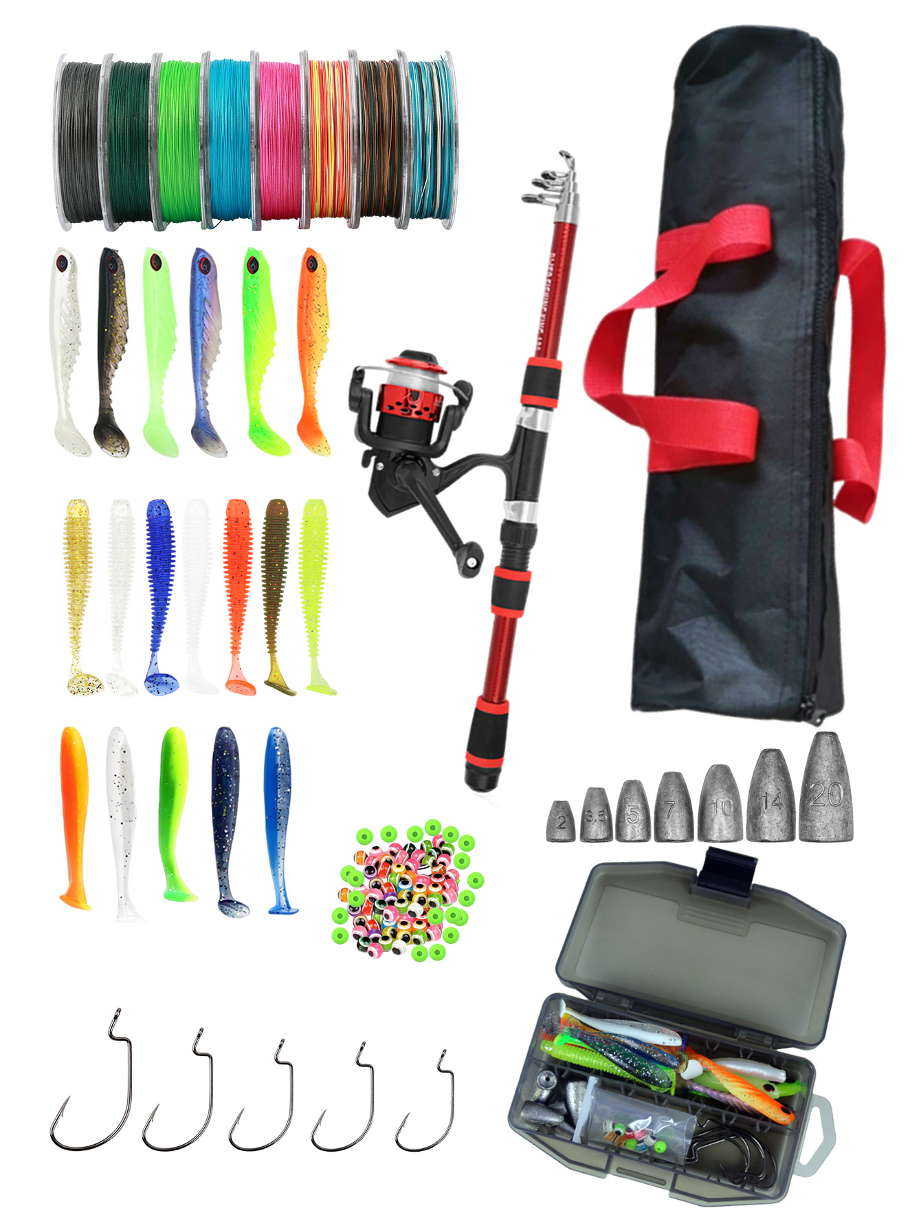 Fishing Rod Reel Combos Collap - Fishing Boat Oar ulasan dan harga