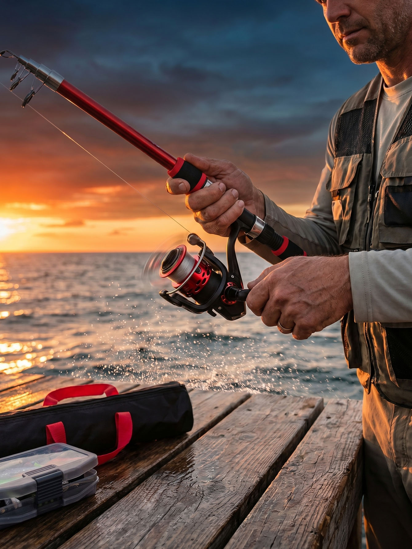 Fishing Rod Reel Combos Collap - Fishing Boat Oar ulasan dan harga