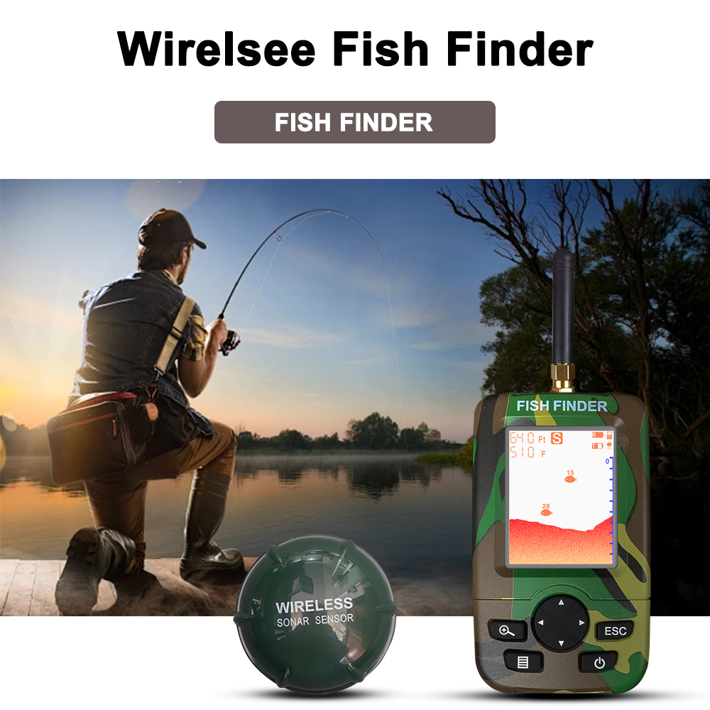 Smart Portable Sonar Fish Find - Fishing Boat Depth Finder ulasan dan harga