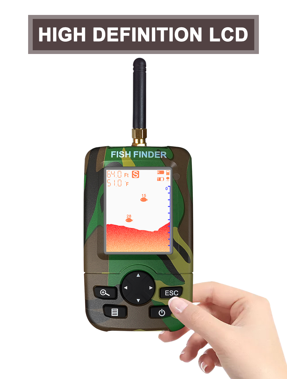 Smart Portable Sonar Fish Find - Fishing Boat Depth Finder ulasan dan harga