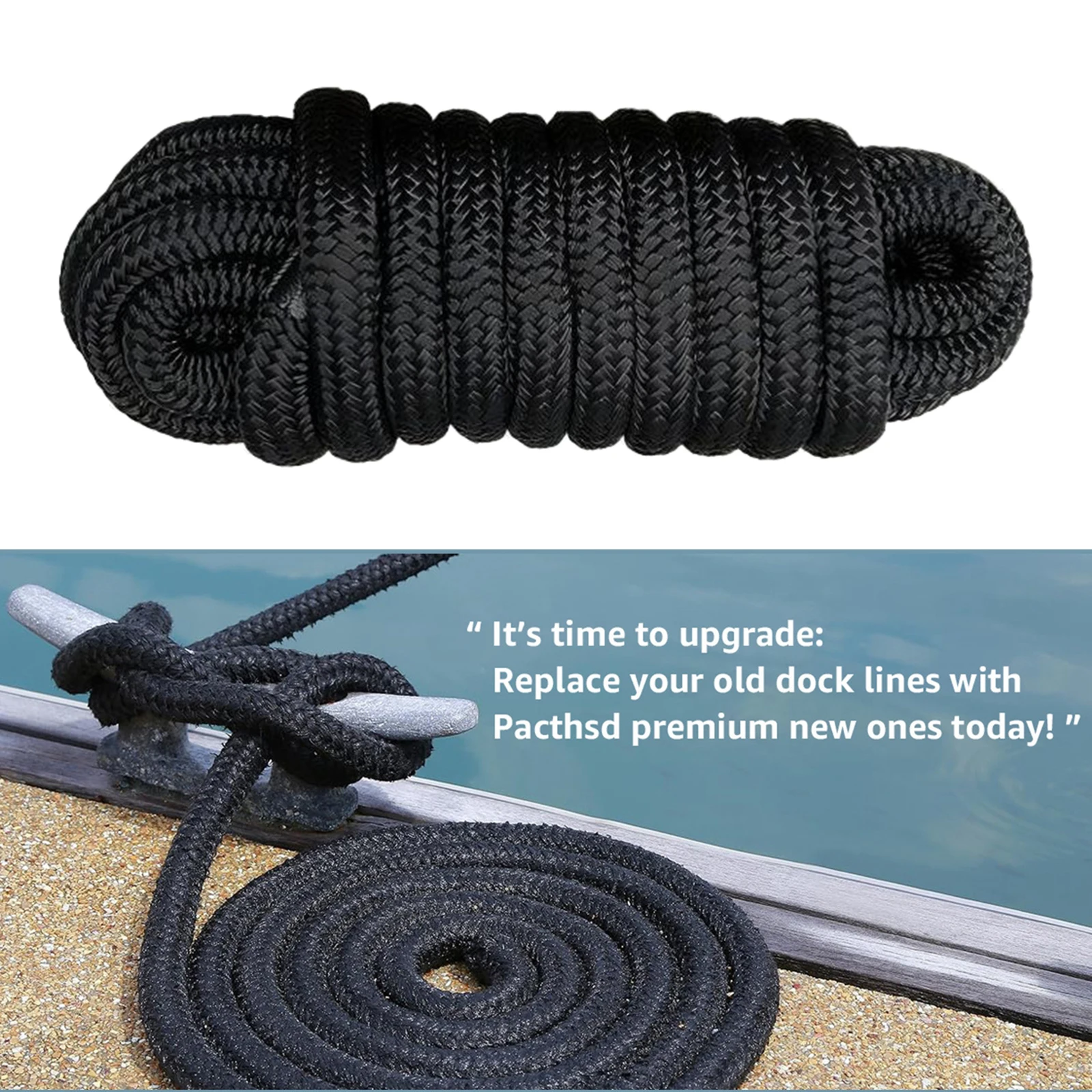 Marine Dock Rope Nylon Docking - Fishing Boat Paddle ulasan dan harga