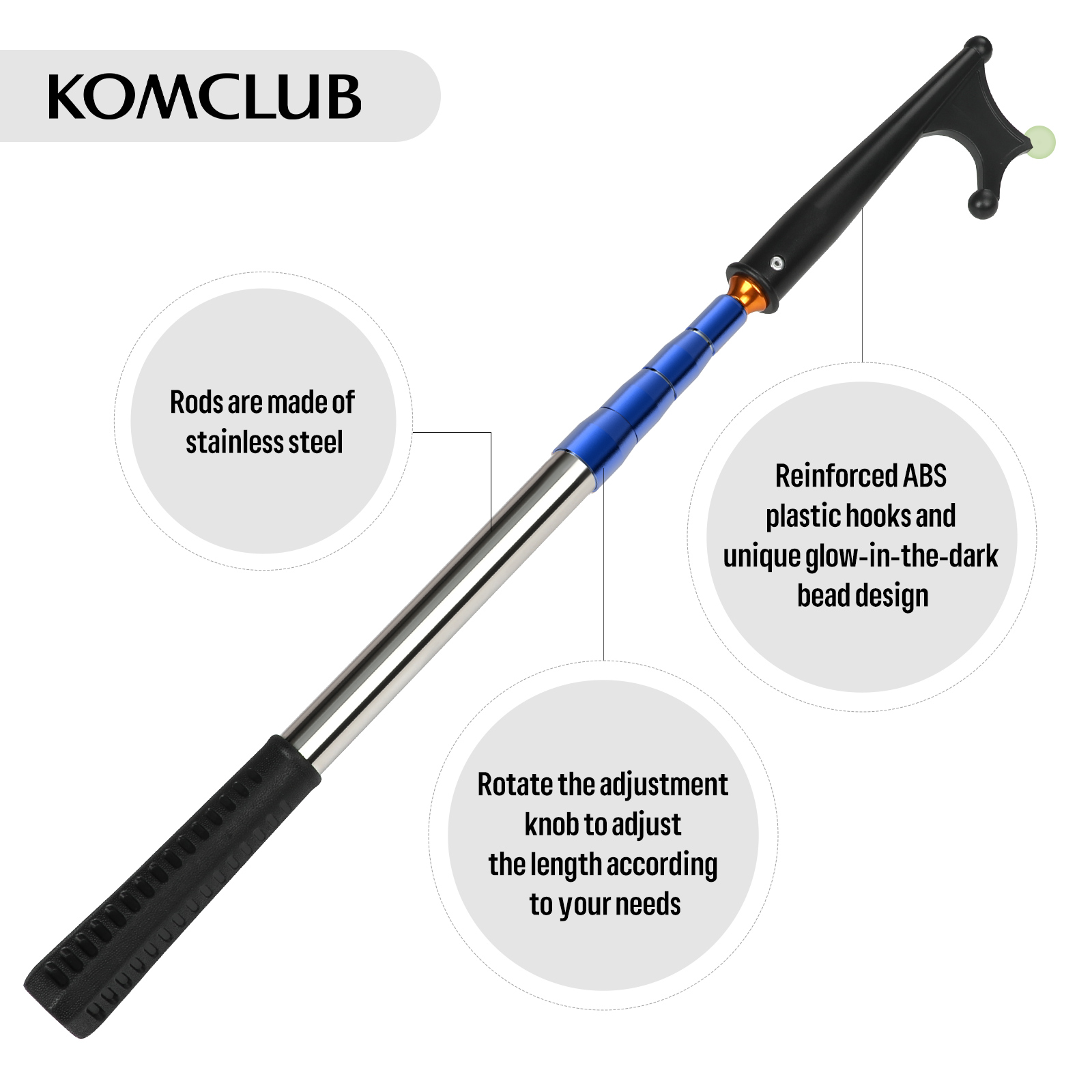 SANLIKE Telescoping Boat Hooks - Fishing Boat Oar ulasan dan harga