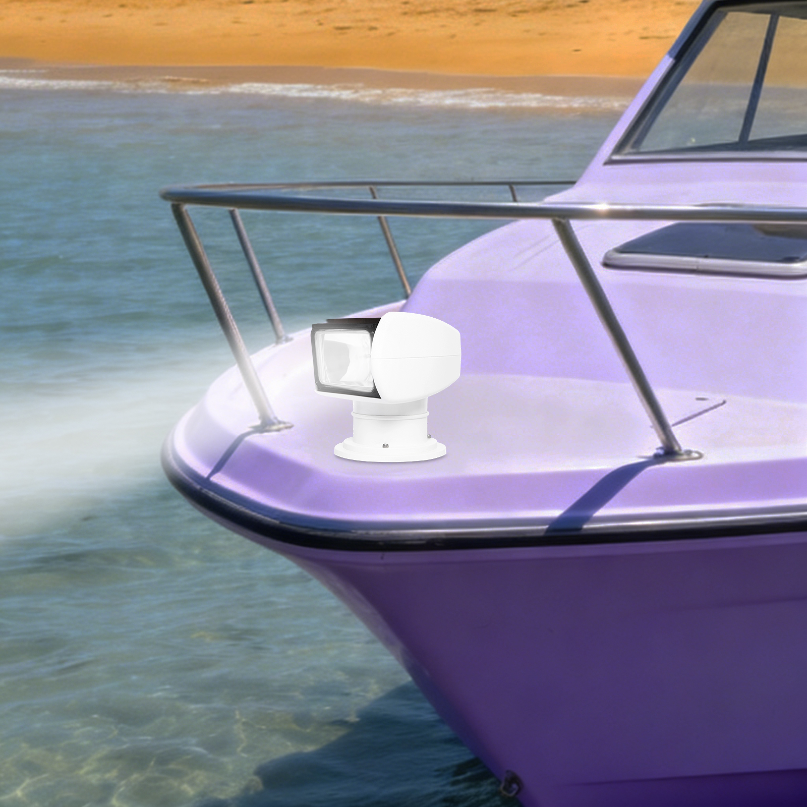 12V 100W Marine Spotlight Boat - Fishing Boat Navigation Light ulasan dan harga