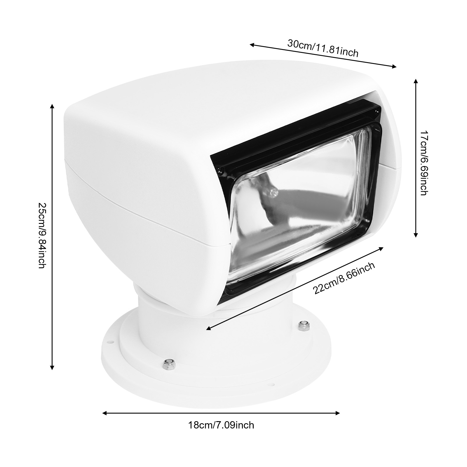 12V 100W Marine Spotlight Boat - Fishing Boat Navigation Light ulasan dan harga